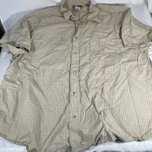 Columbia XCO Short Sleeve Plaid Button Down Shirt Big & Tall 4XB